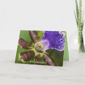 Gelukkige Verjaardag orchidee Kaart (Achterkant)