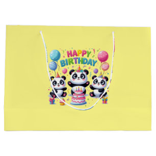 Gelukkige Verjaardag Panda's Groot Cadeauzakje