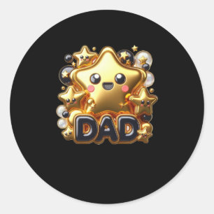 Gelukkige verjaardag papa5 ronde sticker