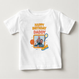 GELUKKIGE VERJAARDAG PAPA BABY KLEDING AANGEPASTE 