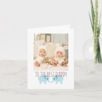 Gelukkige verjaardag papa foto van tweeling