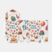 Gelukkige Verjaardag Papier Favoriet Box met Ballo Bedankdoosjes (Uitgevouwen)