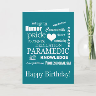 Gelukkige Verjaardag/Paramedicus/EMT Kaart