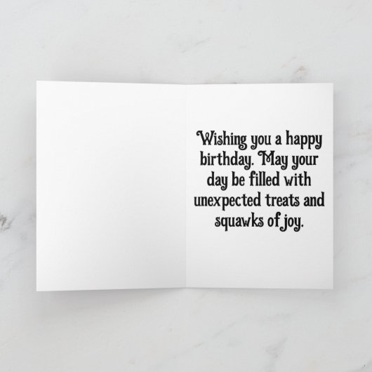 Gelukkige Verjaardag Parrot Kaart (Binnen)