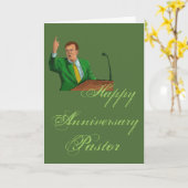 Gelukkige verjaardag pastor kaart (Gele Bloem)