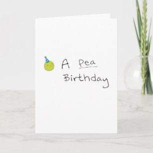 Gelukkige Verjaardag - Pea Kaart