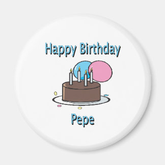 Gelukkige Verjaardag Pepe Franse Opa Verjaardag On Magneet