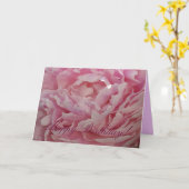 Gelukkige Verjaardag Pioen kaart (Gele Bloem)