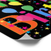 Gelukkige verjaardag poster (Hoek)