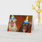 Gelukkige verjaardag Prima en Jake Kaart (Gele Bloem)