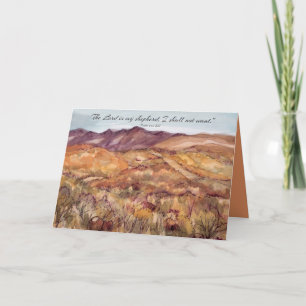 Gelukkige Verjaardag Psalm 23 Bijbelse woestijn Kaart