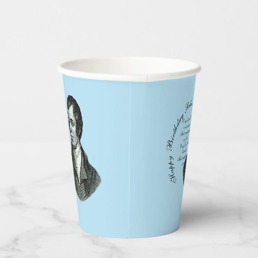 Gelukkige Verjaardag Rabbie - Robert Burns Large Papieren Bekers (Rechts)