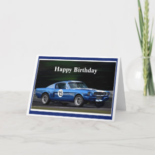 Gelukkige Verjaardag Racer #15 kaart