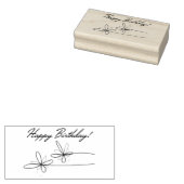 Gelukkige Verjaardag Rubberstempel (Gestempeld)