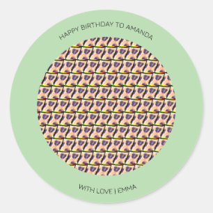 Gelukkige verjaardag, Schattige Keniaans luipaardp Ronde Sticker