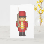 Gelukkige verjaardag, Schattigee kleine soldaat Kaart (Gele Bloem)