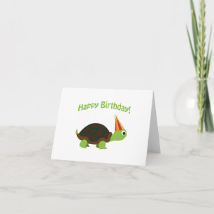 Gelukkige Verjaardag! Schildpad Kaart