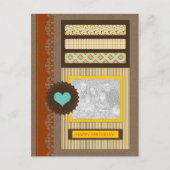 gelukkige verjaardag ( scrapbook ) briefkaart (Voorkant)