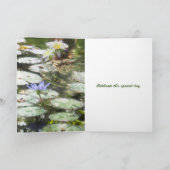 Gelukkige Verjaardag serene bloemenkaart Kaart (Binnen)