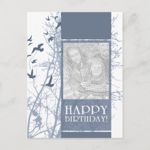 gelukkige verjaardag (silhouscreen) briefkaart