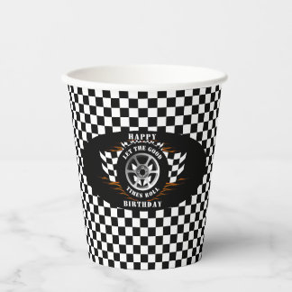 Gelukkige Verjaardag Sport Auto Racing Feest Papieren Bekers