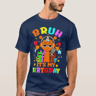 Gelukkige verjaardag Sprunky Oren Simon Pinki Radd T-shirt