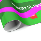 Gelukkige Verjaardag St. Patrick's Day Wrapping Pa Cadeaupapier (Rol Hoek)