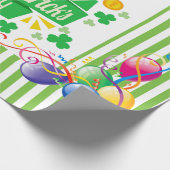Gelukkige Verjaardag St. Patrick's Day Wrapping Pa Cadeaupapier (Hoek)