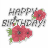 Gelukkige verjaardag! sticker (Voorkant)