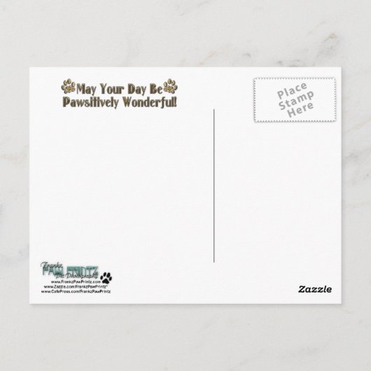 Gelukkige Verjaardag - Stone Paws - Beagle Briefkaart (Achterkant)