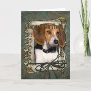 Gelukkige Verjaardag - Stone Paws - Beagle Kaart