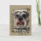 Gelukkige Verjaardag - Stone Paws - Schnauzer Kaart (Voorkant)