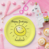 Gelukkige verjaardag, Sunshine! Papieren Bordje (Feest)
