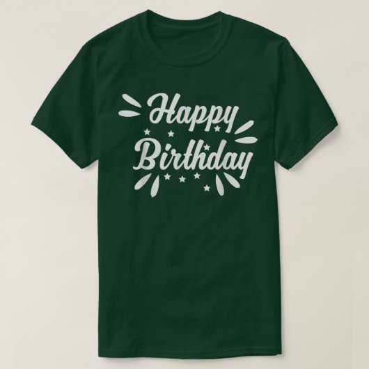 Gelukkige verjaardag t-shirt (Design voorkant)