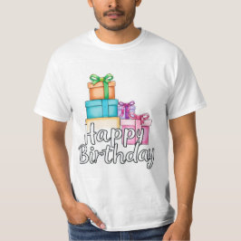 Gelukkige verjaardag t-shirt