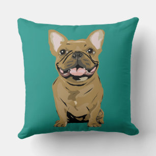 Gelukkige verjaardag - Tan Franse Bulldog Kussen