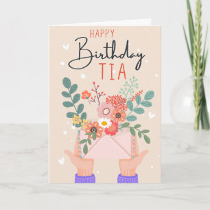 Gelukkige verjaardag Tia Oom Sweet Design Kaart