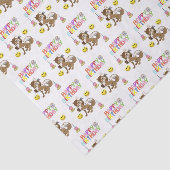 Gelukkige Verjaardag Tissue Paper Wolf Tissuepapier (Detail)