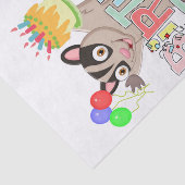 Gelukkige Verjaardag Tissue Papier Possum Cake (Detail)