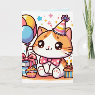 Gelukkige Verjaardag Toon Kat Verjaardag Kaart