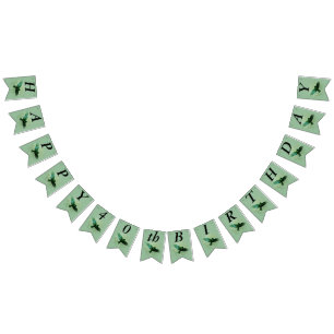 Gelukkige Verjaardag Transparant Vliegend Zwart Kr Vlaggetjes