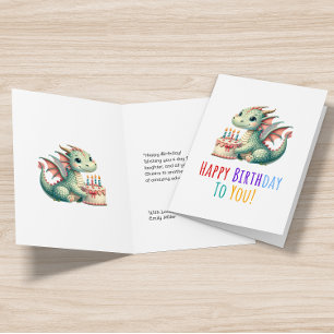 Gelukkige Verjaardag Typografie Schattigee Dinosau Aankondiging