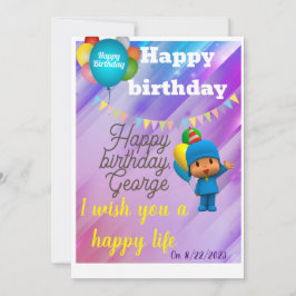 Gelukkige verjaardag Uitnodiging