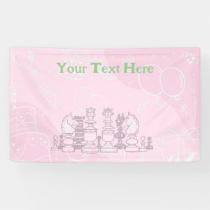 Gelukkige verjaardag van Chess Spandoek