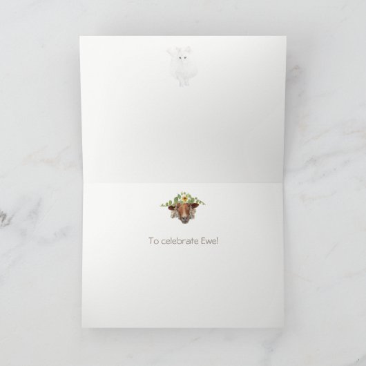 Gelukkige Verjaardag van de gehele Buurt Feestdagen Kaart (Binnen)