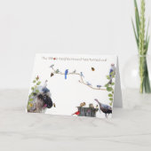 Gelukkige Verjaardag van de gehele Buurt Feestdagen Kaart (Voorkant)