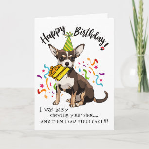 Gelukkige verjaardag van je Border Chihuahua Buddy Kaart