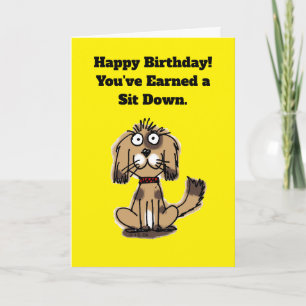 Gelukkige verjaardag van je hond Grappige kaart