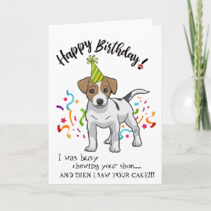 Gelukkige verjaardag van je Jack Russell Terrier Kaart