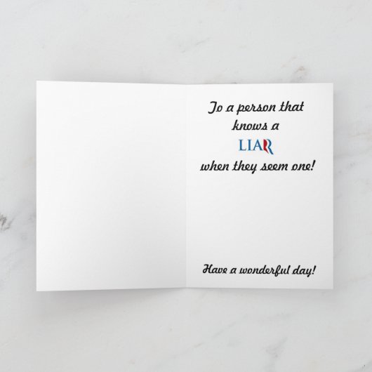 Gelukkige verjaardag van Obama! Kaart (Binnen)